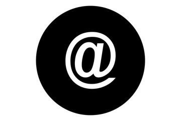 @ at the rate e mail sign icon transparent background