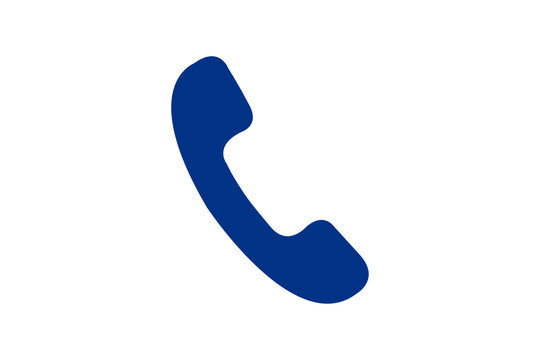 blue phone icon for assistance call support