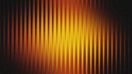 Orange black striped effect background with abstract wave pattern