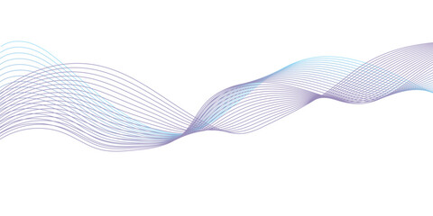 Vibrant Wavy Line Structure. Audio Rhythm Visualization. Abstract Blend Tool Artwork.