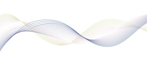 Dynamic Gradient Waveform Element. Stylized Audio Frequency Lines. Abstract Motion Background Illustration.