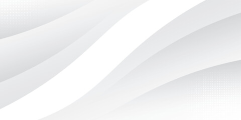 Vector gray line background curve element with white space for text and message design, illustration.