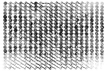 Abstract Spiral Pattern Design – Black and White Geometric Optical Art Background