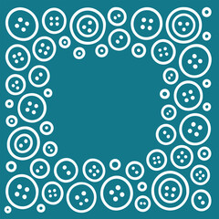 buttons frame with empty space for text on colorful background