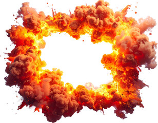 Explosion Border (transparenter Hintergrund) - PNG