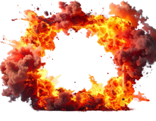 Explosion Border (transparenter Hintergrund) - PNG