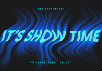 Dissolving Glow Text Effect Mockup