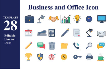 Professional business and office concept illustration with corporate elements and modern design aesthetics