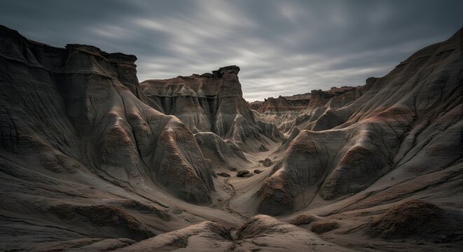 The feeling of immense age in eroded rock formations.