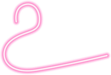 Fototapeta premium Twisting neon line with a luminous, curved structure, forming an energetic and futuristic abstract shape.