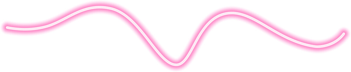 Freeform neon line with a random flowing path and smooth, continuous glowing motion.