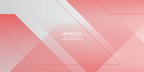 Banner background geometric. redn and wahite. gradation. Suit for banner, web, brochure, pamflet and presentation