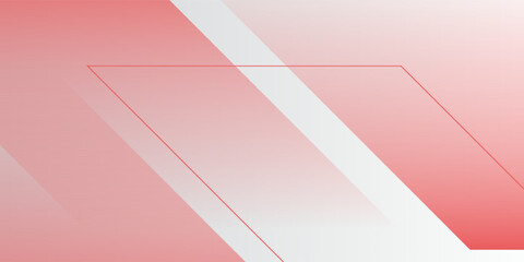 Banner background geometric. redn and wahite. gradation. Modern Trendy design in Vector Illustration