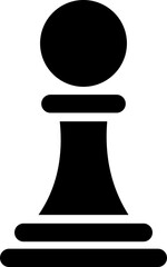 Black and white chess icon outline and solid of vector pieces, flat line style group design including pawn illustration.
