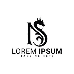 01.eps n.text vector logo design 