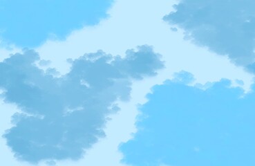 Soft Blue Sky with Clouds Background