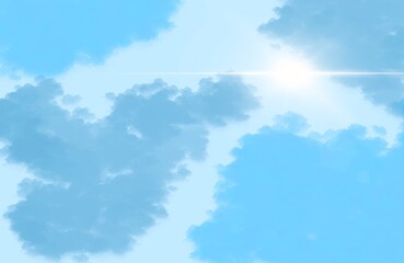 Soft Sunlight Sky Background