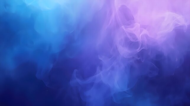 Smooth Electric Blue to Purple Gradient with Glowing Vapor Texture - Powered by Adobe