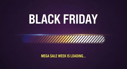 Black friday mega sale week loading bar