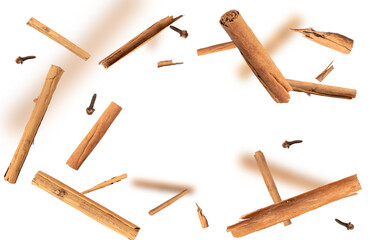 Ceylon Cinnamon Isolated, Cinnamomum Verum Bark, Zeylanicum, Real Original Cinnamon Sticks