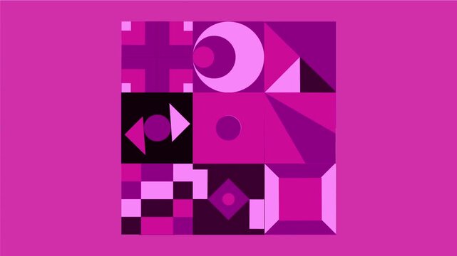 Pink 3d design and motion graphick