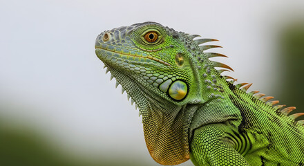 Obraz premium green iguana