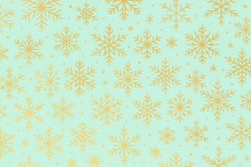 Elegant gold snowflake pattern background