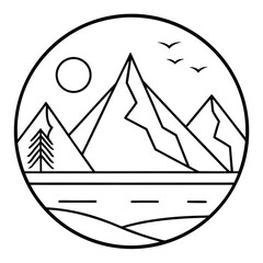 Stock image keywords describing a vector illustration of a sailboat on the ocean include nautical travel, summer vacation, marine symbol, and a vessel on the sea