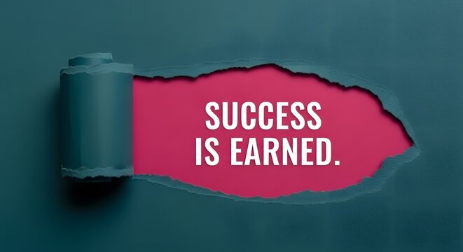 Unveiling Success Inspiration! Discover the power of earned achievement with this vibrant and motivating background, perfect for business and personal growth content