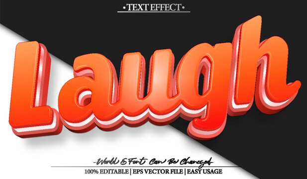 Funny Laugh Comedy Joke Humor Sketch Show Text Effect Editable Alphabet