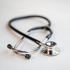 Stethoscope isolated on white background for medical examination and diagnosis
