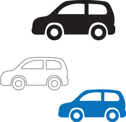 vector truck icon, vector illustration of car, car, van, truck, vehicle, auto, delivery, transport, transportation, vector, bus, automobile, cartoon, illustration, cargo, minivan, mini, travel, busine