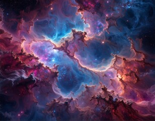 Vivid cosmic clouds of swirling gas and stardust