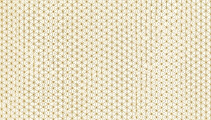 Fototapeta premium Abstract geometric pattern in a warm color, constructed from intersecting lines and triangles. It creates a repeating, intricate design