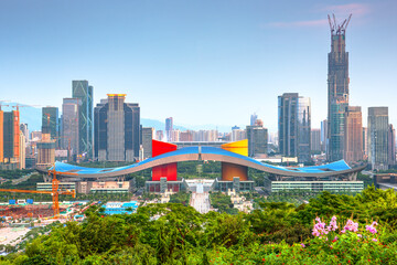 Shenzhen, China City Skyline 210