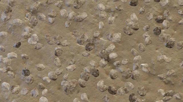 Water on Stone Video Texture &ndash; Natural Flowing Surface Motion Background for Design and Animation
