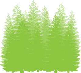 Fototapeta premium set of christmas trees ,set of trees ,christmas, tree, pine, vector, holiday, nature, illustration, snow, forest, winter, xmas, green, celebration, landscape, trees, silhouette, new, set, season, ever