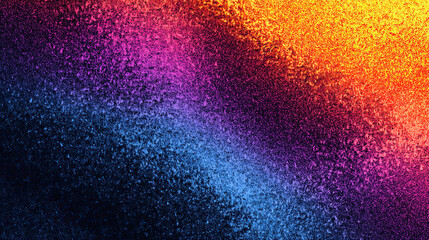 Fototapeta premium Vibrant speckled blue and orange gradient field
