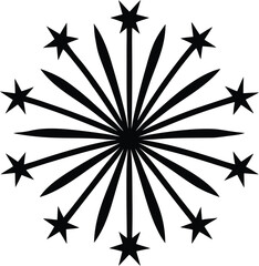 Abstract geometric shapes forming a dynamic and modern composition isolated on transparent background