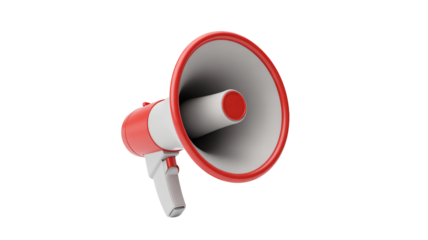 Attention grabbing megaphone ready for your message, announcement, sale or promotion with a vintage vibe and a modern twist for urgent news