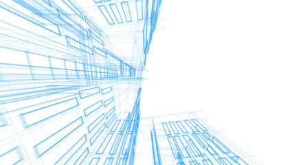 Abstract architectural background vector illustration