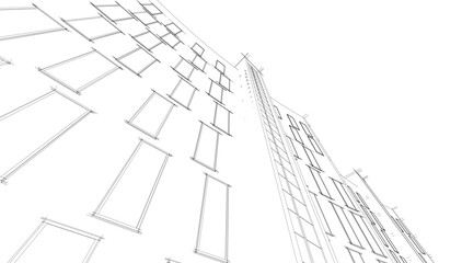 Abstract architectural background vector illustration