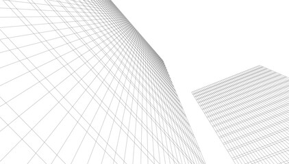 Fototapeta premium Abstract architectural background vector illustration