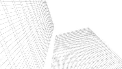 Fototapeta premium Abstract architectural background vector illustration