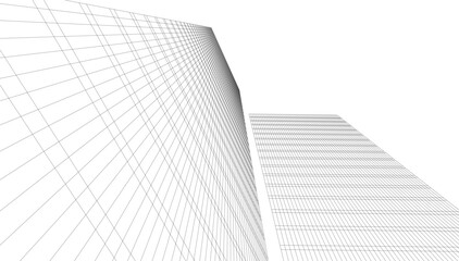 Abstract architectural background vector illustration