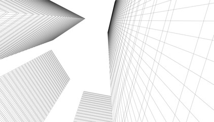 Fototapeta premium Abstract architectural background vector illustration
