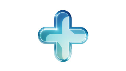 Obraz premium Add some style to your designs with this cool, glossy, plus sign icon. Perfect for web design and more, lending a modern flair to any digital project.