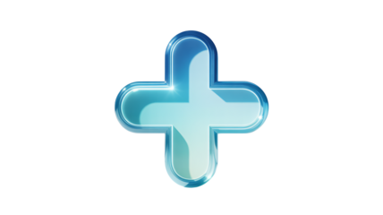 Add some style to your designs with this cool, glossy, plus sign icon. Perfect for web design and more, lending a modern flair to any digital project.