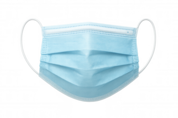 Surgical face mask offering medical protection against viruses and pollution, disposable hygiene product for health safety