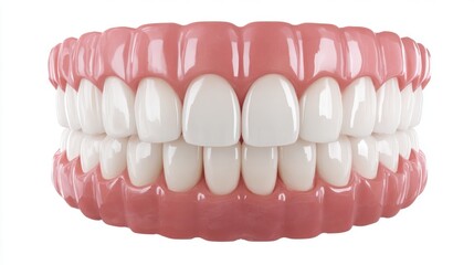 Obraz premium A set of false teeth displayed prominently